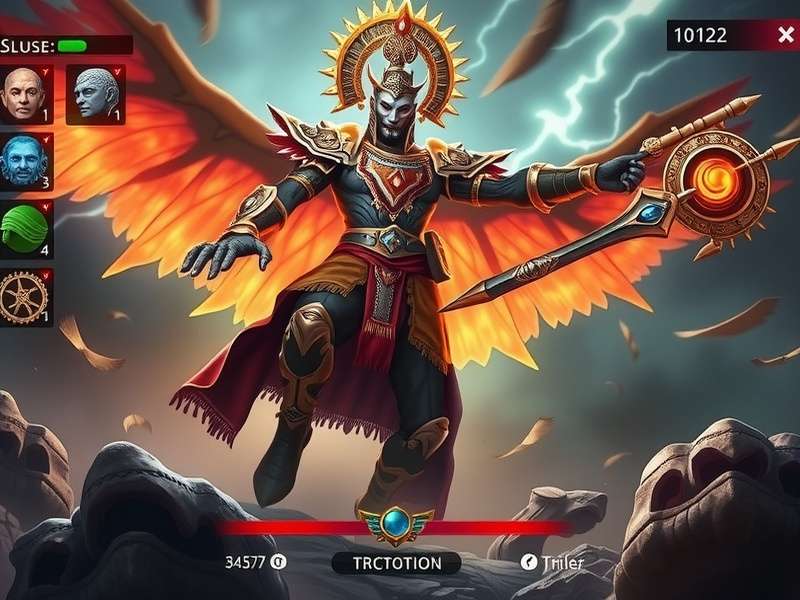 Prithviraj Mace Titan Overlord gameplay screenshot showing battle scene